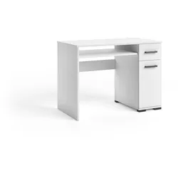 SCHREIBTISCH ALBANO 105x56x75 cm Bürotisch Computertisch, Weiß