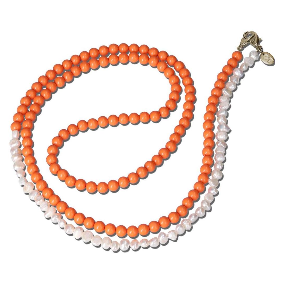 Casetastic Lanyard Beads and Pearls - Orange (125cm) (CT-126599)