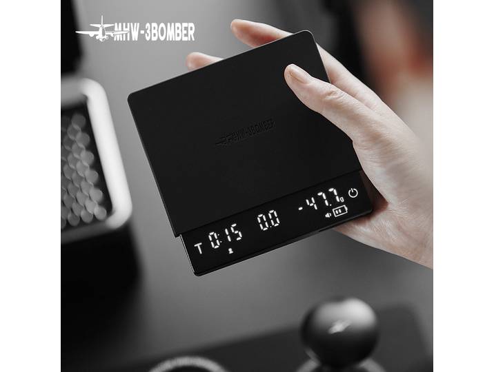 MHW-3BOMBER Numérique Cuisine Café Balance Haute Précision Cyclique Rechargeable Espresso Électronique Balance Accueil Barista Accessoires