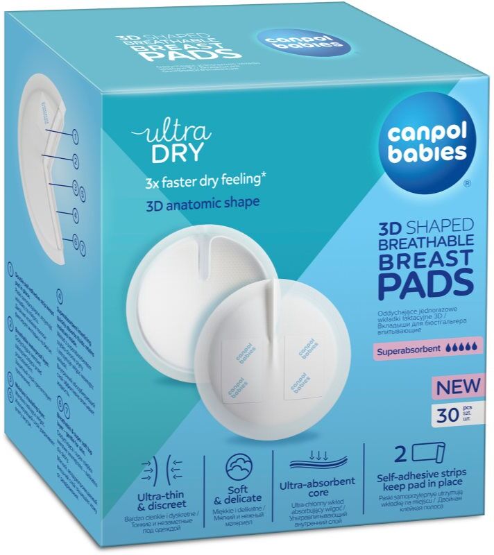 Canpol babies Breast Pads coussinets d’allaitement jetables 30 pcs