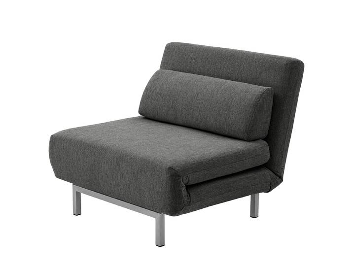 Schlafsessel COPPERFIELD Schwarz/Grau Webstoff Lynna 92 x 78 x 85cm