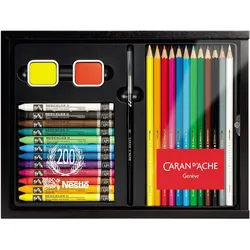 Caran d'Ache, Malstifte, Holzschatulle Multiprodukt (27x)