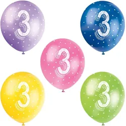 5 Luftballons 3. Geburtstag