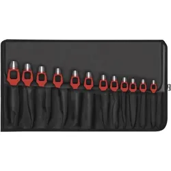 Paffrath, Stanzwerkzeug, Henkellocheisensatz DIN 7200-A 14-teilig Rolltasche