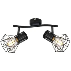 Deckenspot CAGE 2-flammig (BHT 34x19x13 cm) - BHT 34x19x13 cm