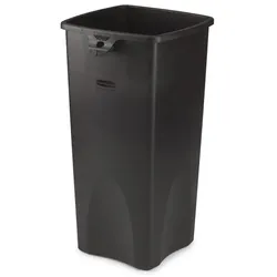 Mülleimer Rubbermaid Untouchable Container Schwarz 87 L Abfallbehälter mit Reissverschluss und Beutelhalter