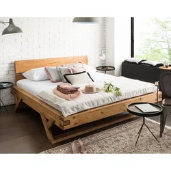 SalesFever »Alpen« Massivholz Balkenbett Fichte 140x200 cm