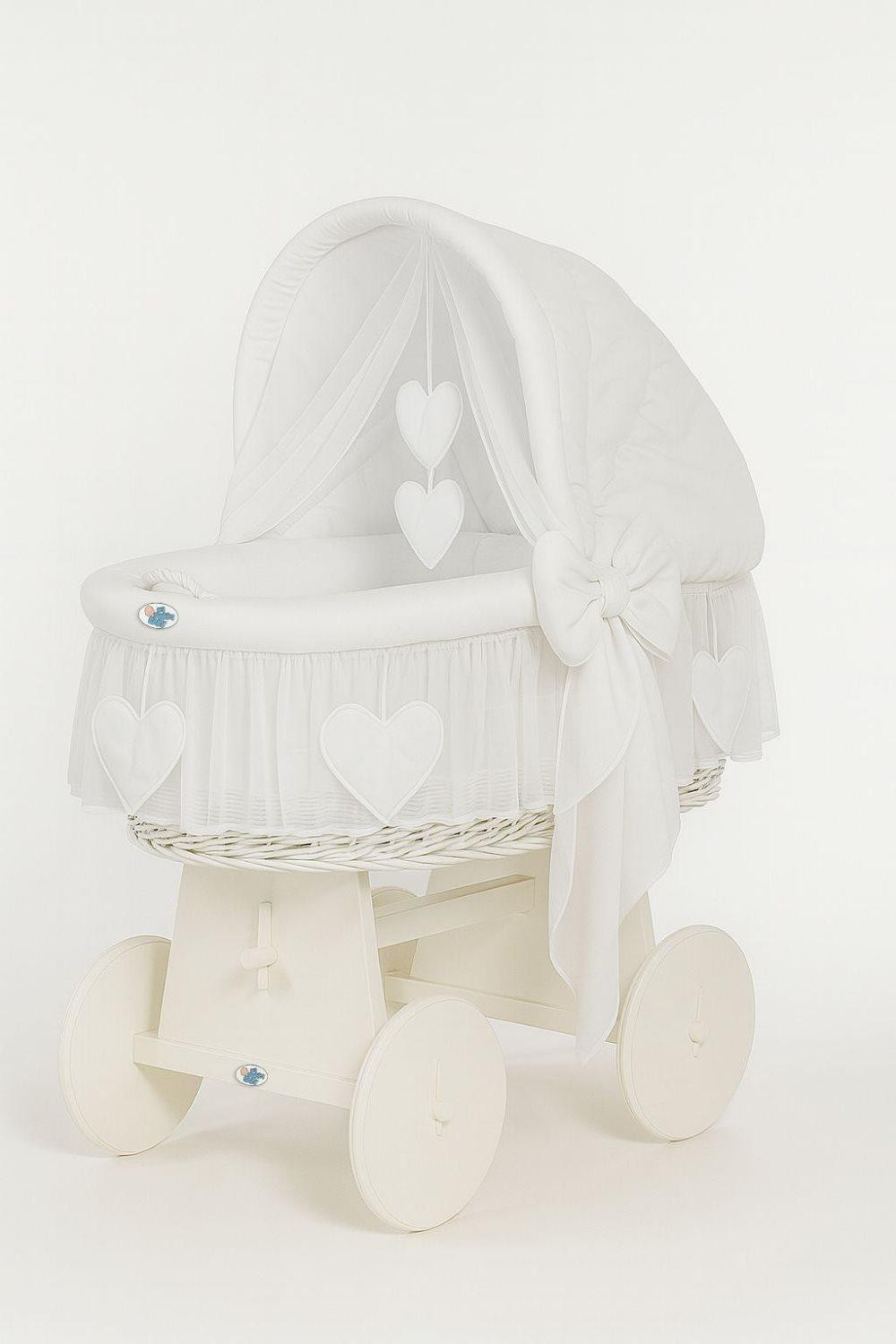 BellaFurn Wicker Crieg Amelie Babybadje met verstelbare kap