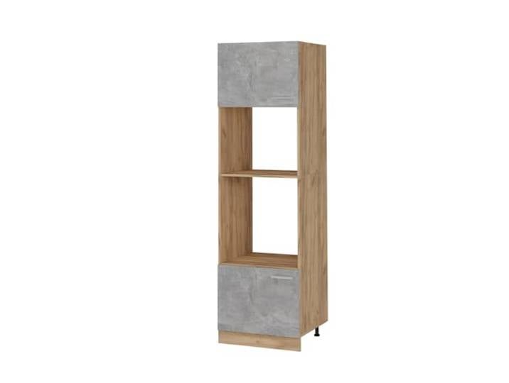 Vicco Mikrowellenschrank R-Line, Beton, 60 cm 2 Türen · Backofennische · Mikrowellennische · Höhenverst. Füße · Frei kombinierbar