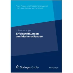 Erfolgswirkungen von Markenallianzen, Fachbücher von Johannes vogel