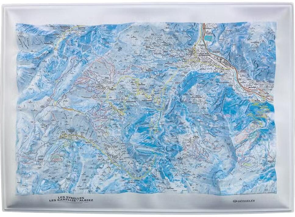 Deniveles  - Domaines Les Sybelles - Carte 3D