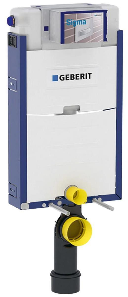 Geberit Kombifix wandcloset element met Omega spoelreservoir, 108 cm, voor bediening aan de voorzijde
