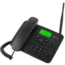 Aligator Mobiltelefon im klassischen Tischtelefon Style, Telefon, Schwarz