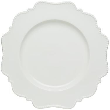 "Red Vanilla Pinpoint White Bread and Butter Plate 5.75""(Set of 6)"