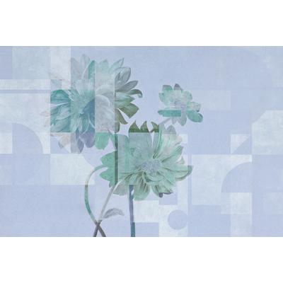 Fototapete LIVING WALLS "Walls by Patel Queen`s Garden", blau, B:4m L:2,7m, Vlies, Tapeten, Vlies, Wand