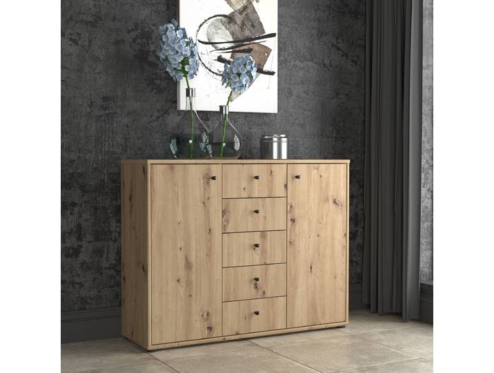 Commode 109 x 86 x 35cm Marron