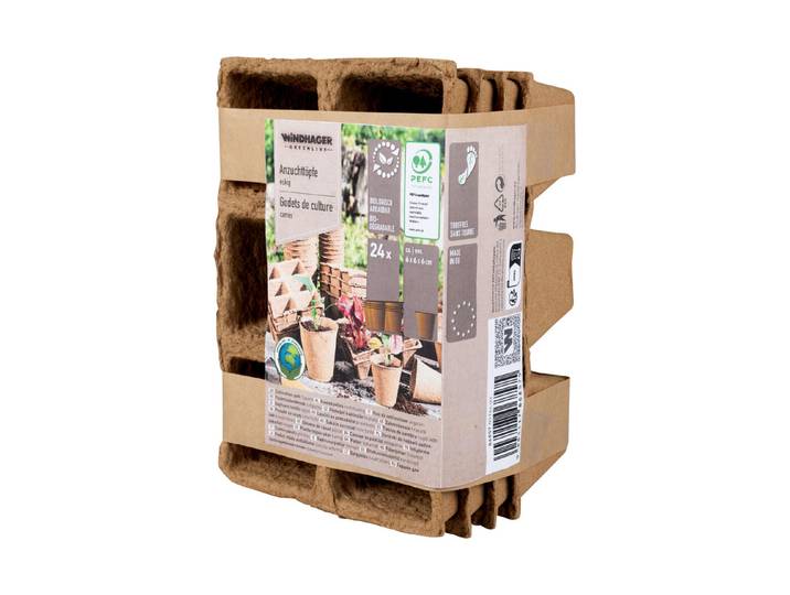 Anzucht-Töpfe eckig 6cm 24 Stk
