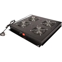ROLINE 26210302 - 19" Dachlüftereinheit, 4 Lüfter, schwarz