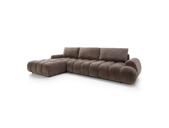 Furnlux Ecksofa Rimini Braun 340x177x86 cm, 340x177 cm, Wohnzimmer, Sofas & Couches, Wohnlandschaften, Ecksofas