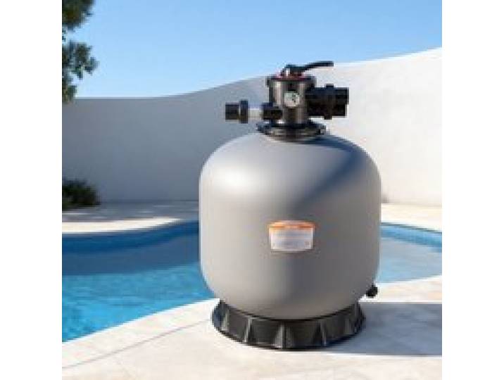 VEVOR Sandfilter, 600 mm Filterkessel, 246 L/min Sandfiltersystem, Filterbehälter mit 7-Wege-Mehrwegeventil, Rückspül-, Spül-, Umwälz-, Abwasser-, Winter- & Geschlossenmodus, für Aufstellpools