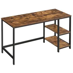 VASAGLE Schreibtisch 140,0 cm 4-Fuß schwarz, 140x75x60 cm
