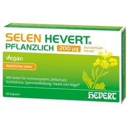 SELEN HEVERT PFLANZLICH 200 Mikrogramm 60 St Kapseln