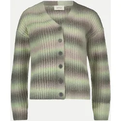 Strickjacke mit V-Ausschnitt Mehrfarbig 44