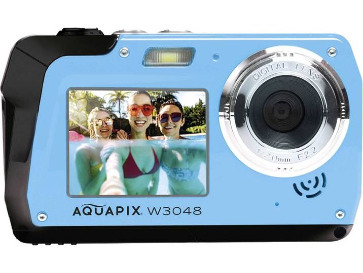 Easypix Aquapix W3048 Edge - Appareil photo numérique - compact - 13.0 MPix / 48 MP (interpolé) - 4K / 10 BpS - sous-marin jusqu'à 3 m