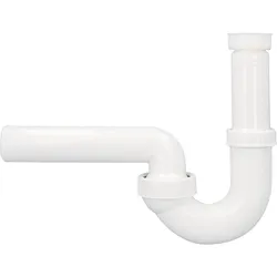 Waschtisch-Röhrensiphon Dallmer Typ 100/0, DN32 (1 1/4'') x DN50, Kunststoff weiß