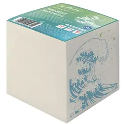 Herlitz Notizklotz »GREENline Welle«, 9x9x9 cm