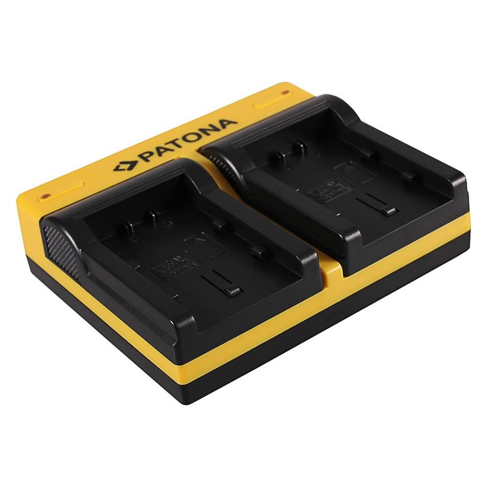 Patona Dual Ladegerät f. Samsung IA-BP210E HMX HMXH203 HMX-H203 IA-BP210E SMX SMXF40 inkl. Micro-USB (Kamera Akku Ladegerät) (33388058)