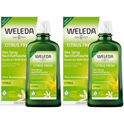 Weleda Citrus Fresh Deo Spray Nachfüllflasche 2x 2x200 ml