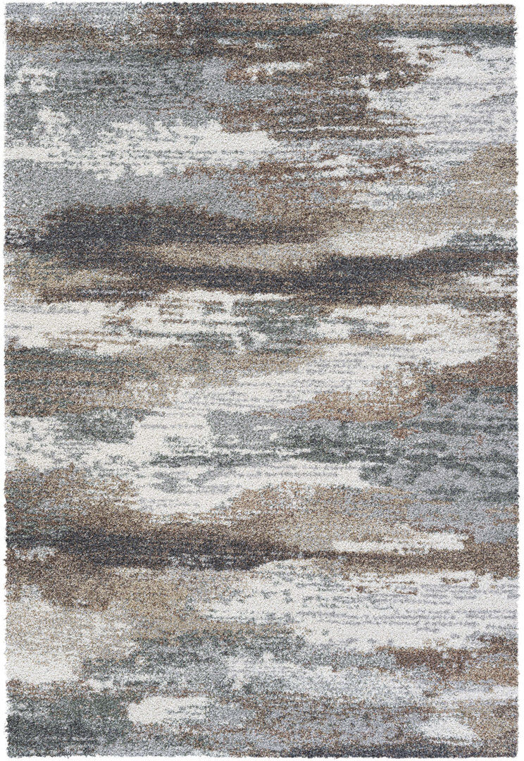 Borough Wharf Lampman Rectangle Abstract Area Rug Green Rectangle 160 x 230cm