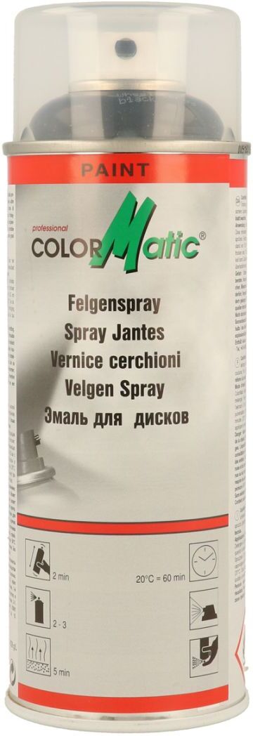 european aerosols ColorMatic Felgenschwarz glanz, schwarz, 400 ml