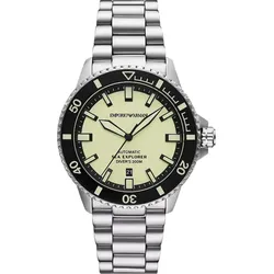 Emporio Armani Automatik / 3 Zeiger Datum Sea Explorer AR60083 - gelb,silberfarben - 42mm