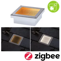 Paulmann 94595 LED Bodeneinbauleuchte Smart Home Zigbee Brick insektenfreundlich IP67 eckig