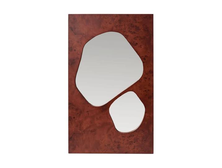Ferm Living Miroir Folia Dark stained burl, 82 cm