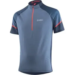 LÖFFLER Herren Trikot M BIKE SHIRT HZ LEAVES TOUR, Größe 50 in Blau Blau