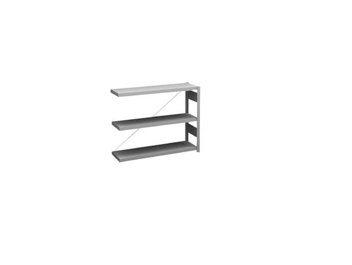 hofe Fachbodenregal Größe 1000 mm Farbe verzinkt Material Metall Bauart leicht, einseitig, HxBxT 825 x 1000 x 300 mm, verzinkt, Anbauregal