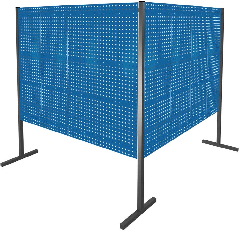 Kappes Trennwand RasterPlan Doppelfeld 90° H1500 mm RAL 5010 8 LP (7230.00.3421)