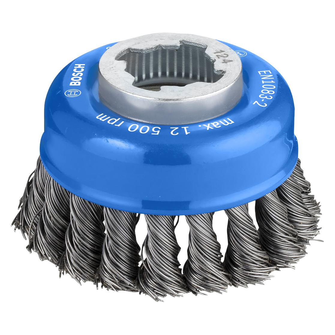 Bosch Professional Zubehör PRO Metal heavy X-Lock Topfbürste, 75 x 0,5 mm (2608620727)