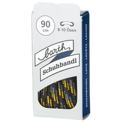 Schnürsenkel 120cm rund schwarz/grau/gelb