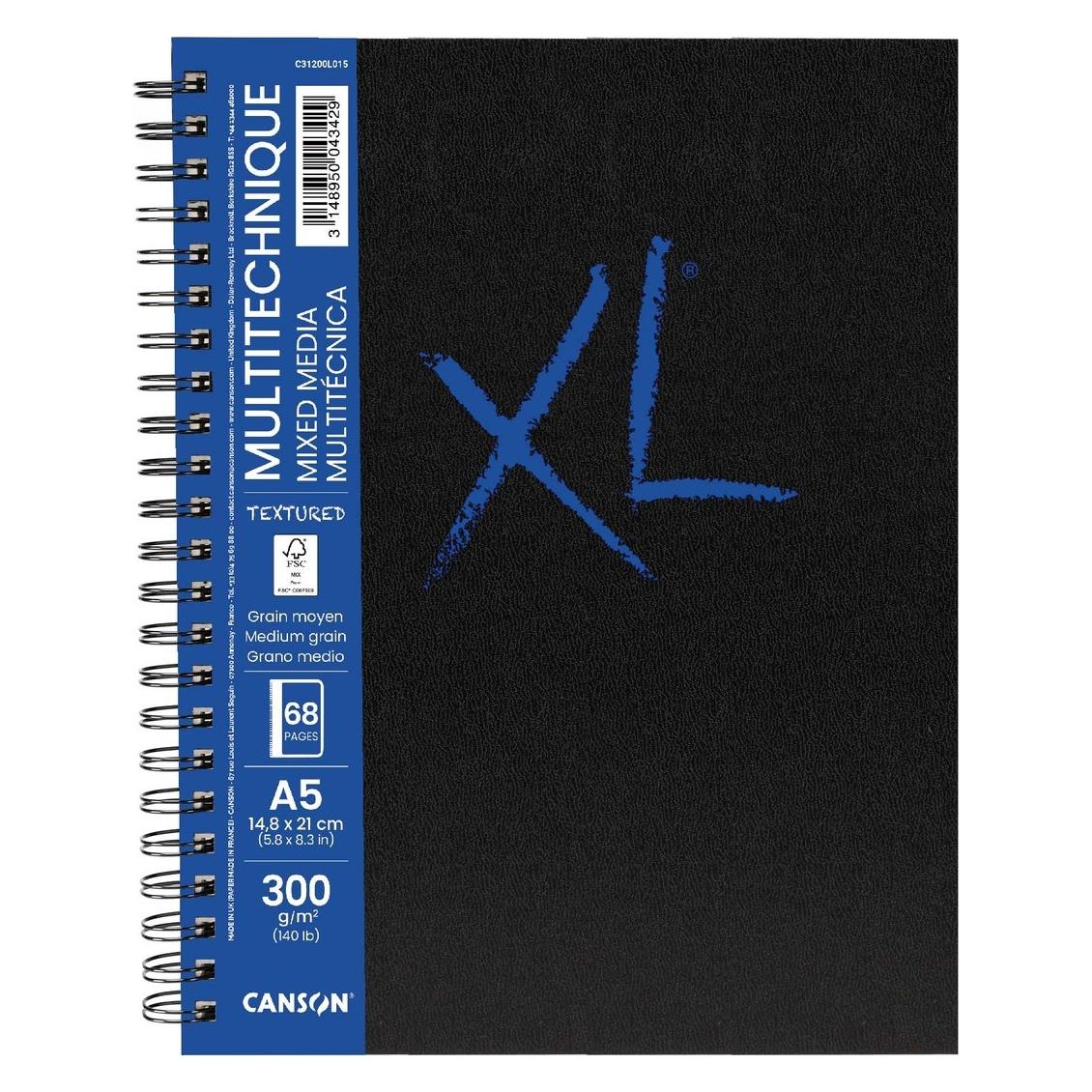 Canson Skizzenbuch XL Book Mixed Media (A5, Speziallineatur) (C31200L015)