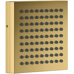 Hansgrohe AXOR ShowerComposition Schulterbrause 110x110 mm, PowderRain Strahlart, einstellbarer Winkel (2 Positionen), Polished Gold Optic