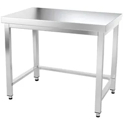 Arbeitstisch aus Edelstahl 1000 x 800 mm mit PREMIUM / Verstärkung. GOLDINOX