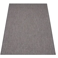 KADIMA DESIGN Outdoor Teppich Natur Balkon, Terrasse schmutzabweisend Anthrazit Rechteckig 200x280 | 100% Polypropylen, Rücken aus Polypropylen | pflegeleicht