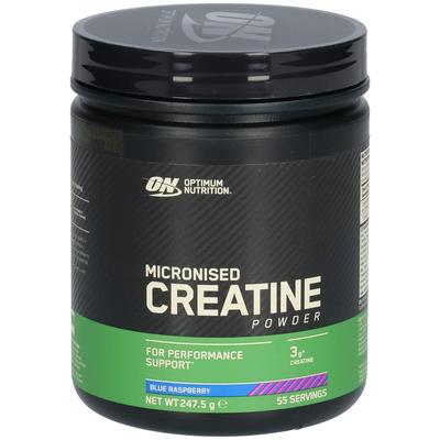Optimum Nutrition Micronised Creatine Powder Blue Raspberry 247,5 g Puder