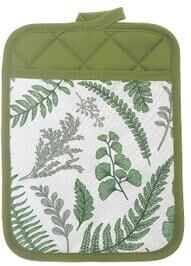 IH Casa Decor Pot Holder With Pocket Fern Leaves - Set of 6
