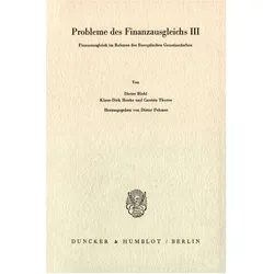 Probleme des Finanzausgleichs III., Fachbücher