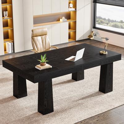 1Easylife Executive Computer Desk with Tapered Legs,63'' Desk Simple Writing Table for Home Office